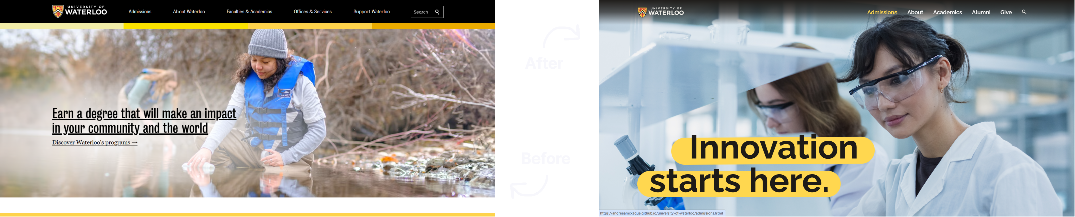 Before vs After Banner